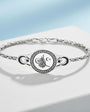 Bracelet en argent avec chaîne ottomane Tughra King