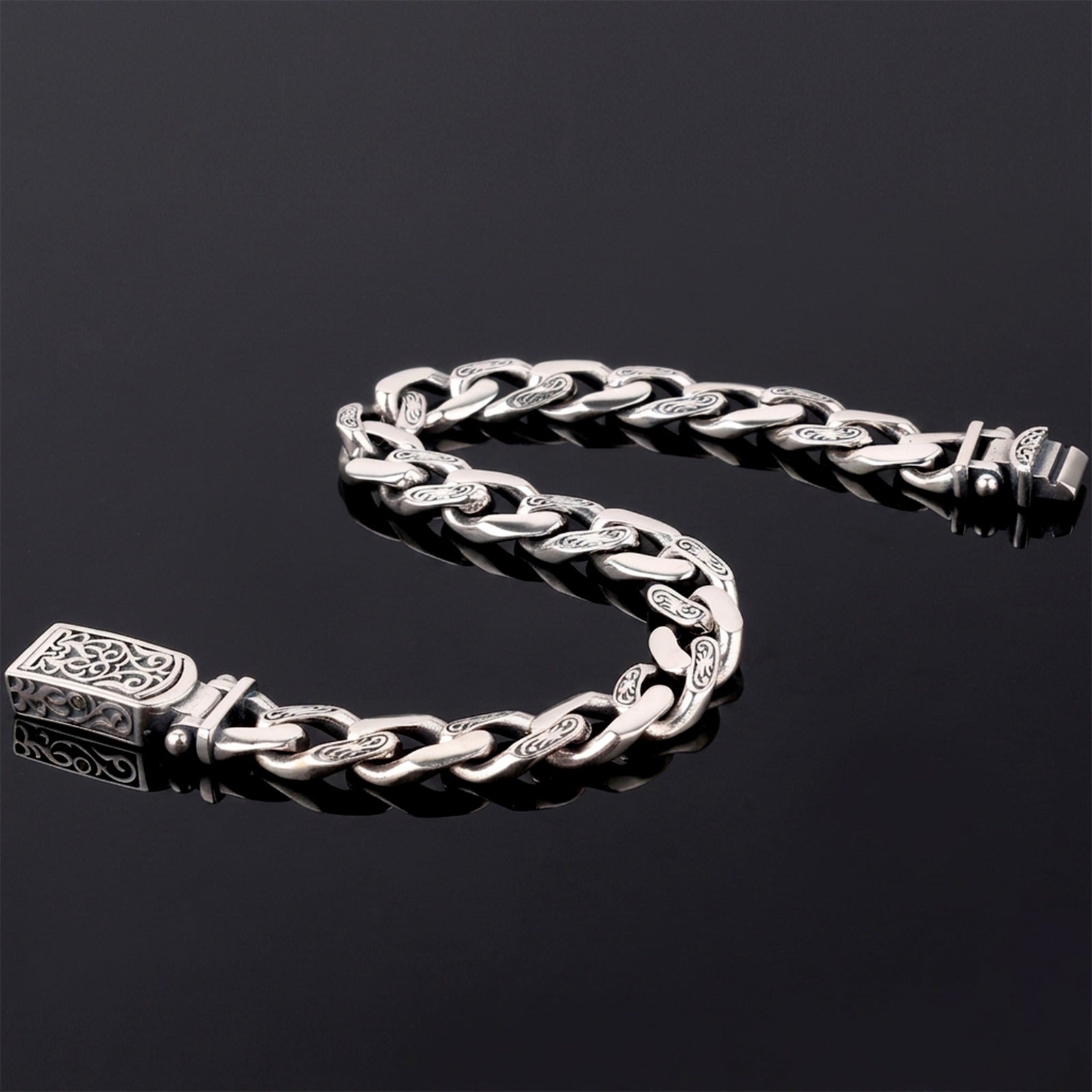 Imperial Curb Men's Bracelet | 925 Sterling Silver