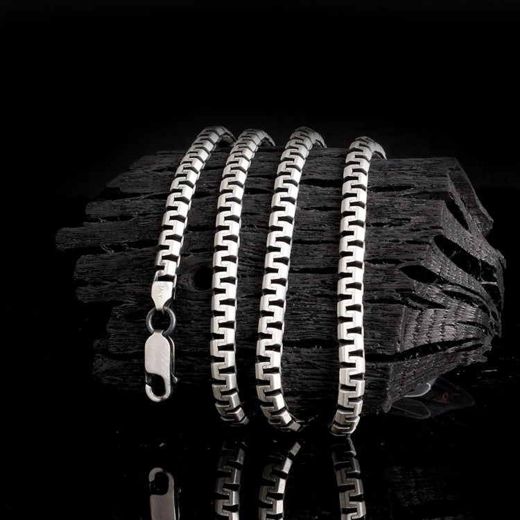 Halskette aus 925er Sterlingsilber für Herren (60 cm)