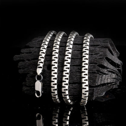 Halskette aus 925er Sterlingsilber für Herren (60 cm)