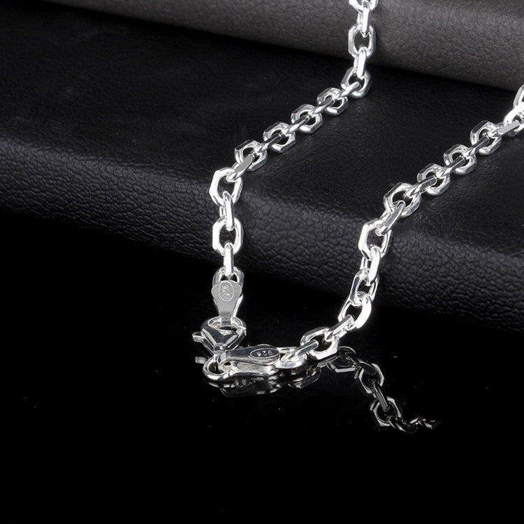 925 Sterling Silver Force Model Men's Necklace