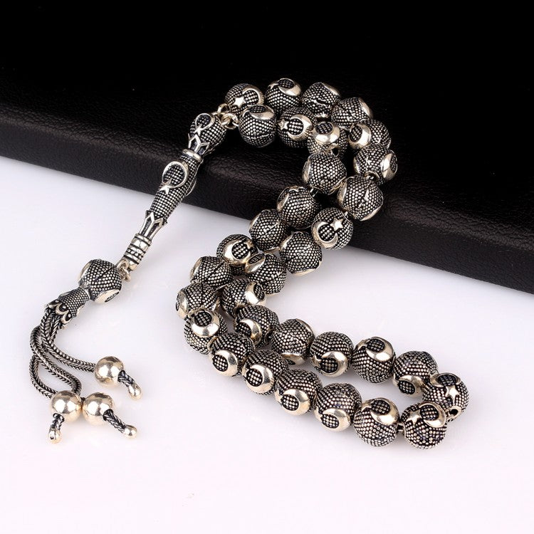 Ayyıldız Model 925 Ayar Gümüş Tesbih