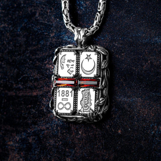 Sonsuz Vatan Gümüş Kolye