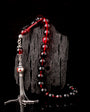 Silver Tassel Fire with Red Enamer