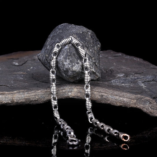 925 Ayar Gümüş "Iron Pulse" Erkek Bileklik