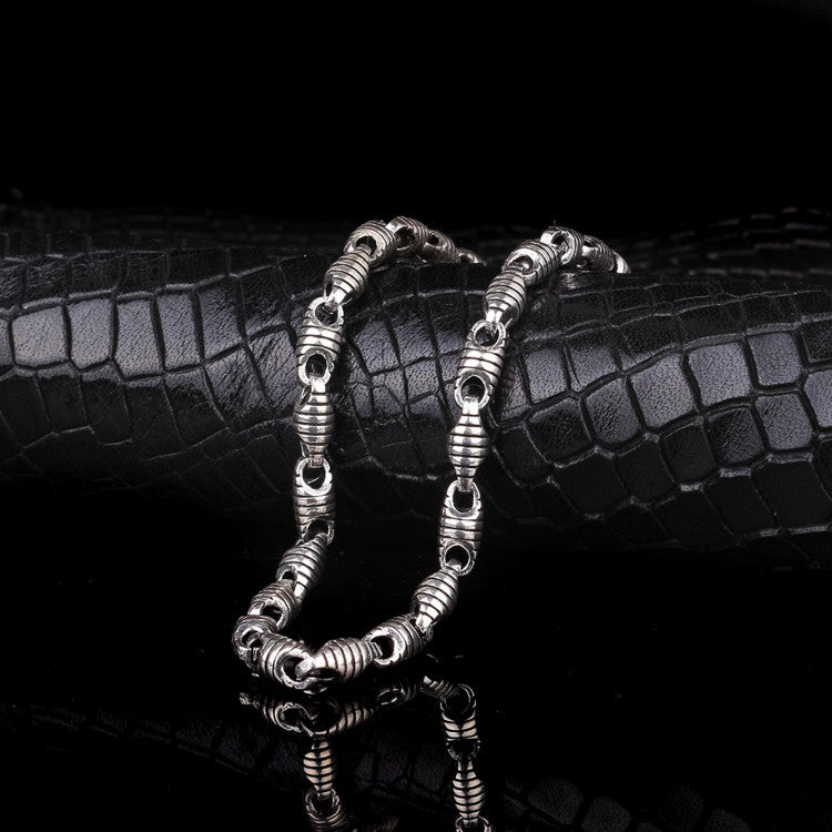 925 Ayar Gümüş "Iron Pulse" Erkek Bileklik