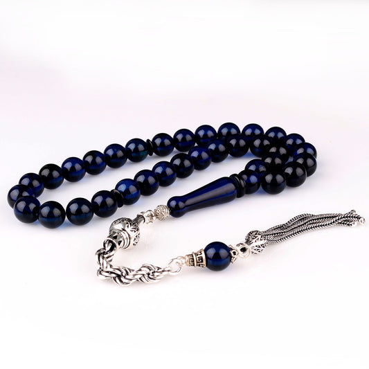 Parlament Mavisi Damla Kehribar Tesbih