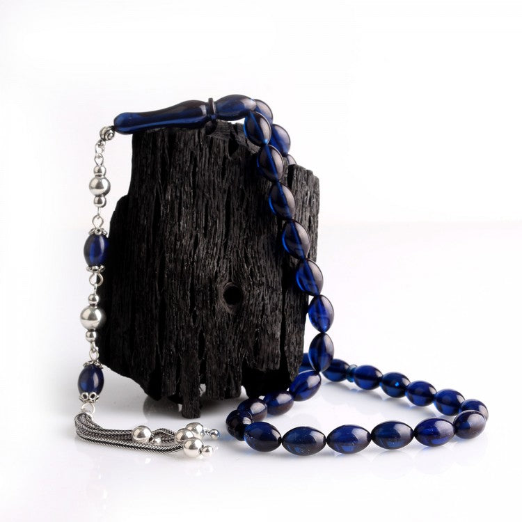 Parlament Mavisi Arpa Kesim Ateş Kehribar Tesbih