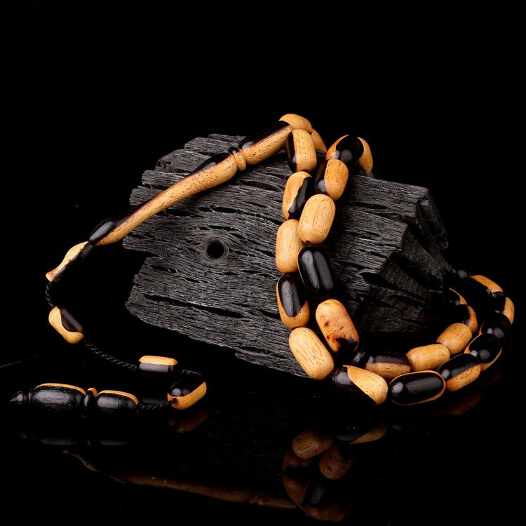 Kapsül Kesim Sistemli Abanoz Ağacı Tesbih