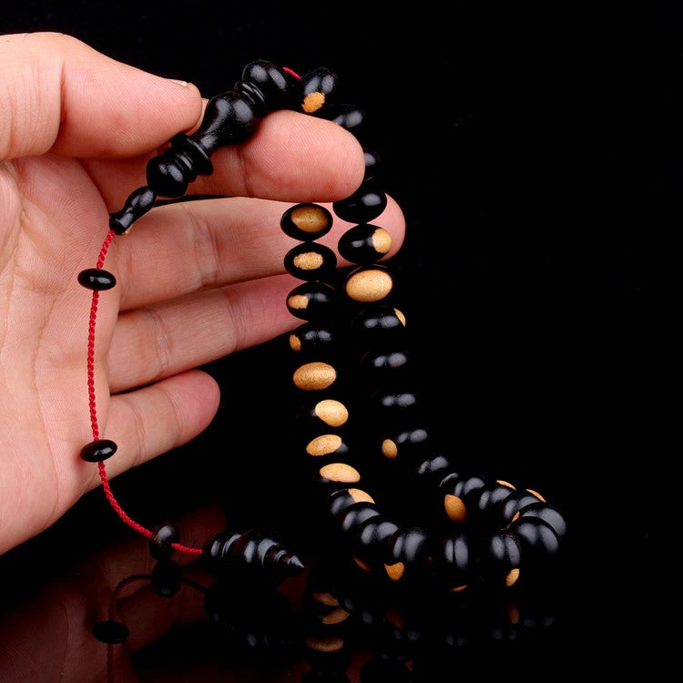 Basık Cut Sistemli Abanoz Tree Prayer Beads