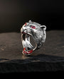 Tiger Silver Ring