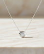 Single Stone Woman 925 Sterling Silver Necklace