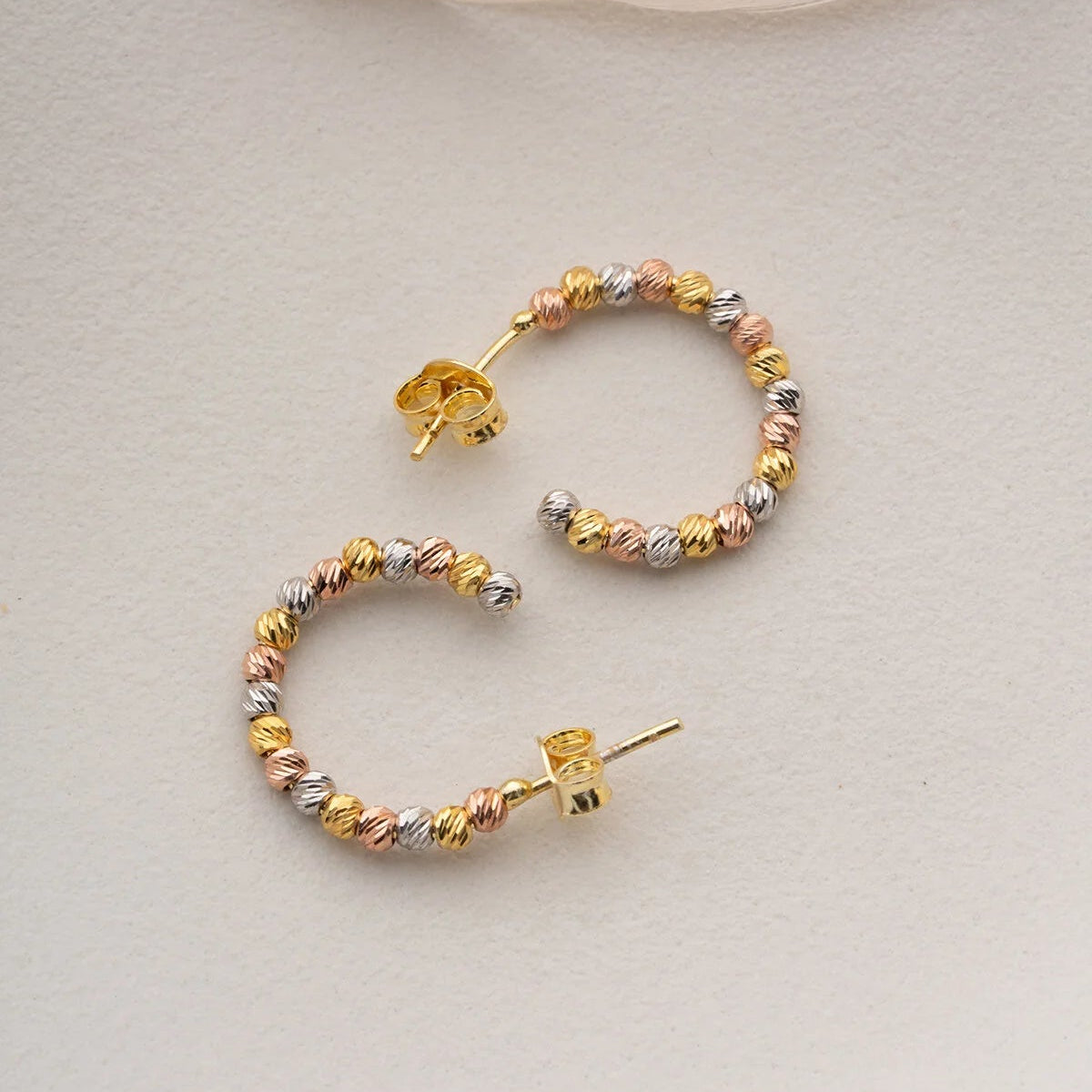 Créoles Dorika Tricolores | Argent 925