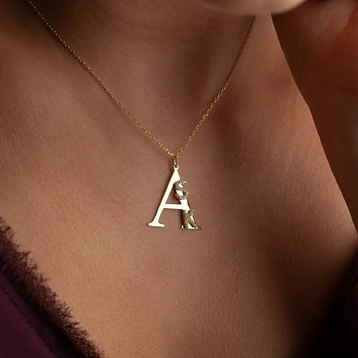 Gepersonaliseerde Ketting met 3 Initialen | 925 Zilver