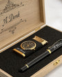 Personalized Name Written Roleler Pen and Clock Lighter Gift Set