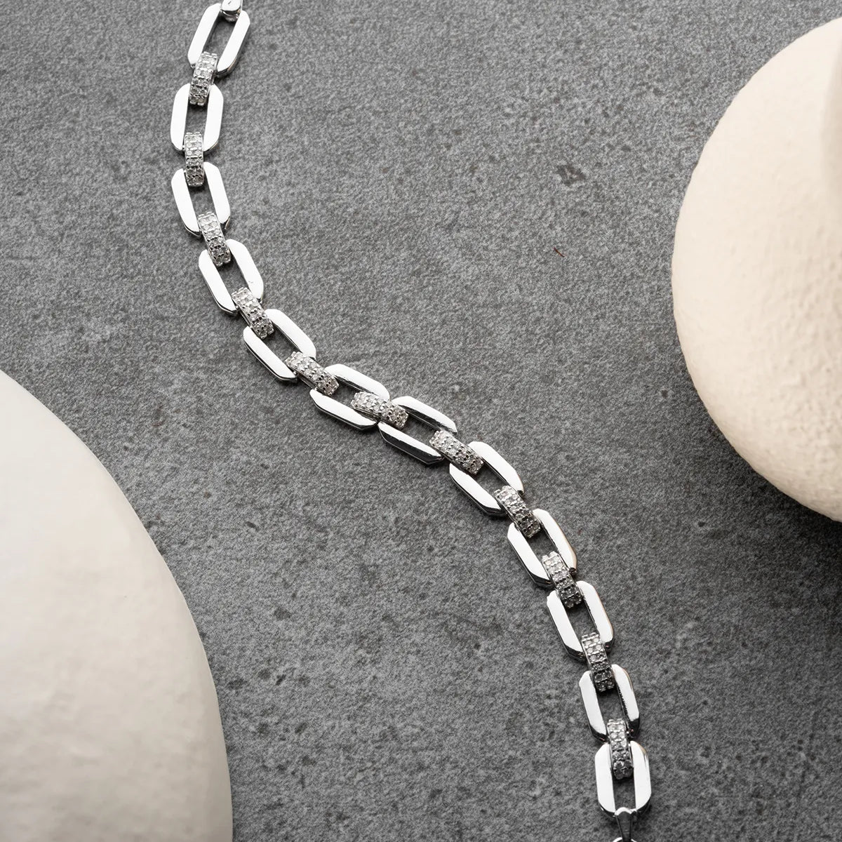 Bracelet de conception de chaîne en argent