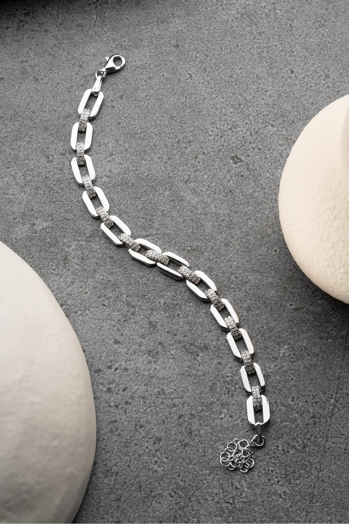 Bracelet de conception de chaîne en argent