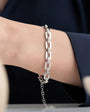 Silver Chain Design Bracelet