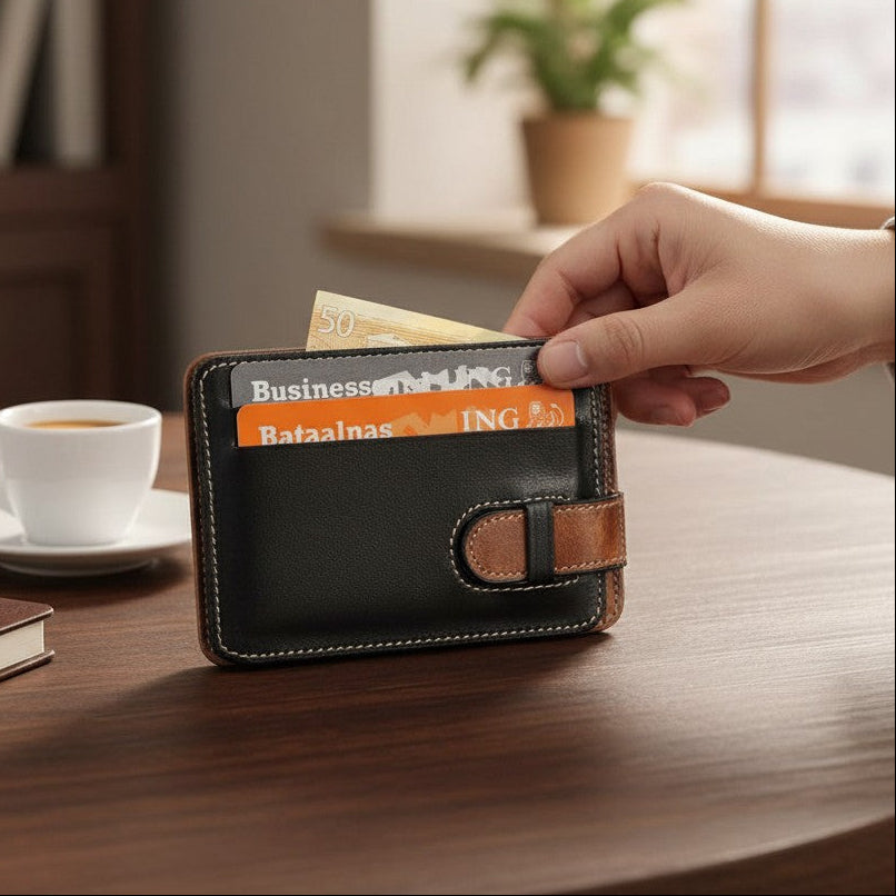 Personalized Real Leather Business Card Wallet