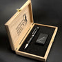 Atatürk Silhouette and Signature Pen and Cakmak Wooden Gift Boxed Gift Set