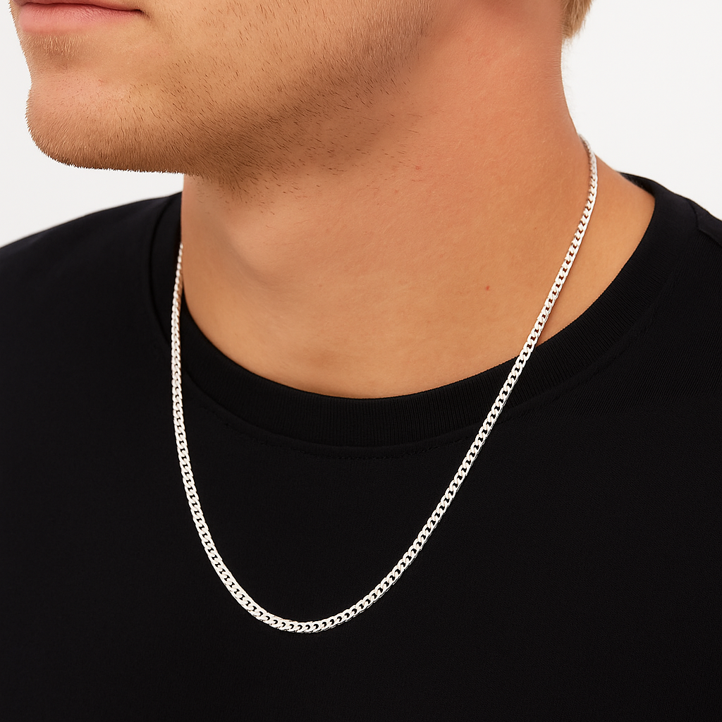 Gurmet Chain 4 mm - 925 Sterling Silver