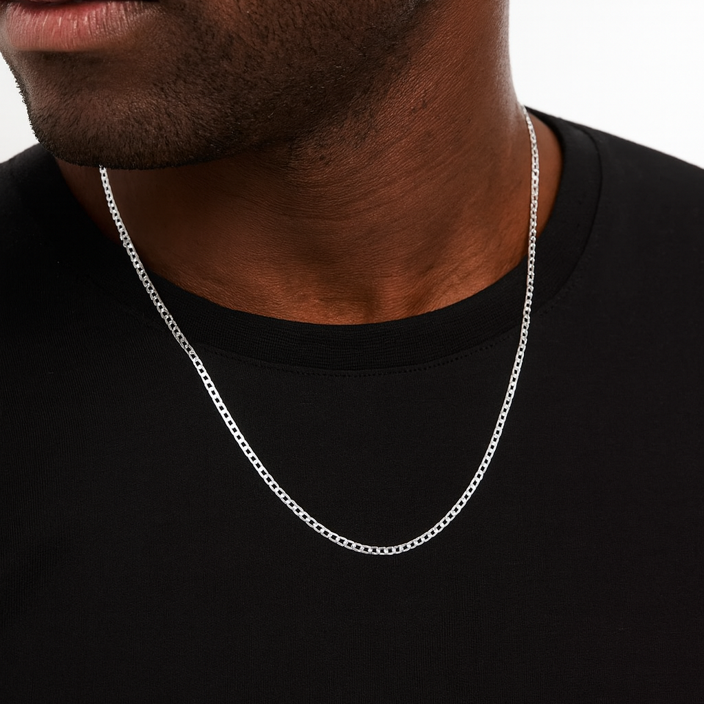 Gurmet Chain 3 mm - 925 Sterling Silver