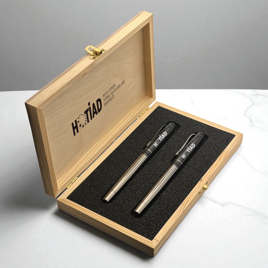 Edles Firmen-Stiftset im Holzetui