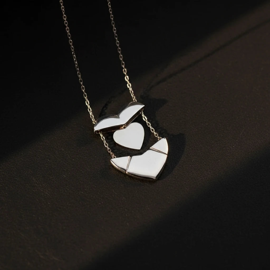 925 Sterling Silver Heart Name Necklace
