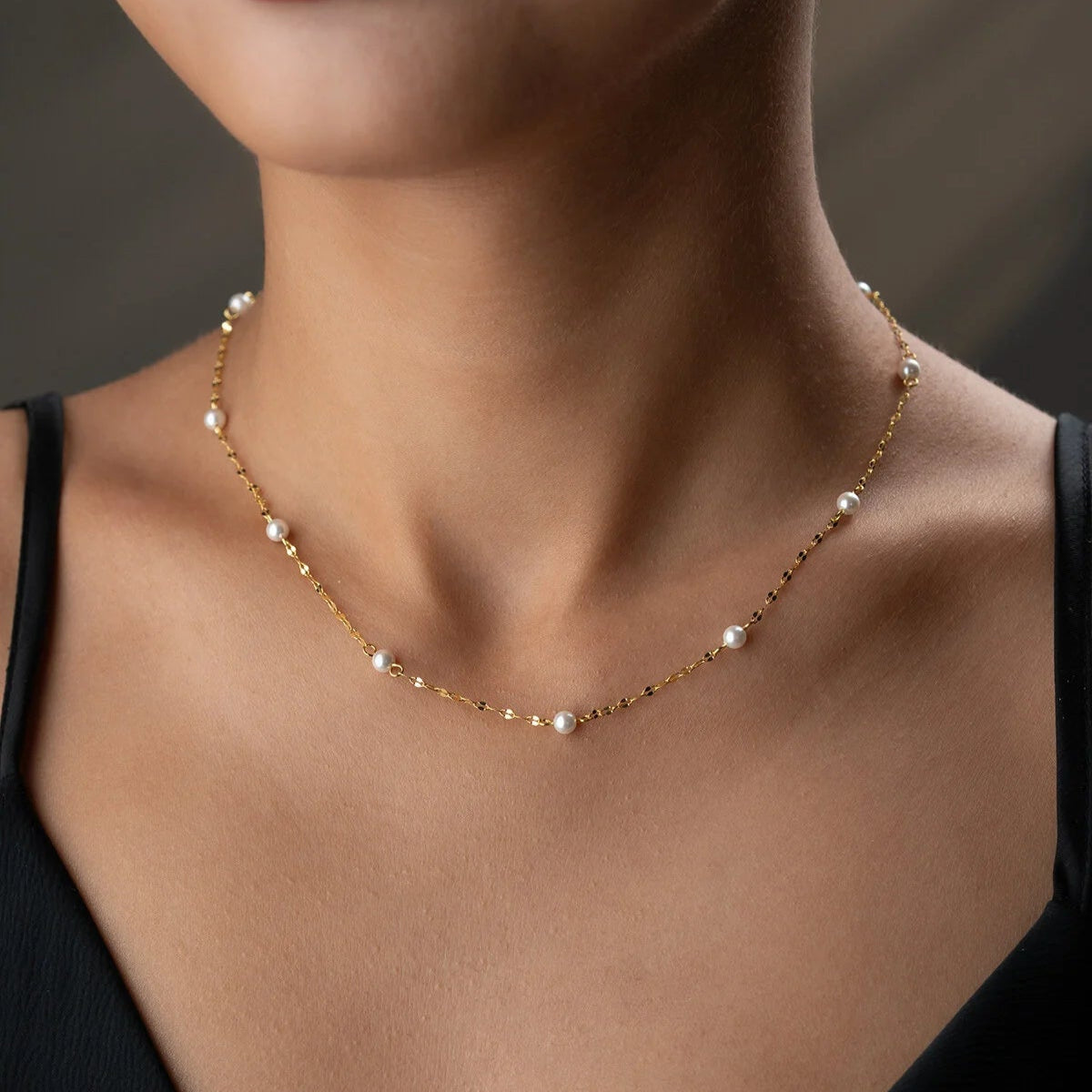 Zarafet Zinciri – 925 Ayar Gümüş İncili Kolye