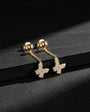 Butterfly shine butterfly chain earrings