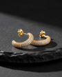 Half -ring earrings
