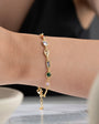 Serenay stone colored bracelet - gold plated