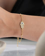 HAMSA FIGURE GOLD PLATED BRACELET