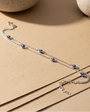 Blue Evil Eye Bead Bracelet - 925 Sterling Silver - Blue Aura