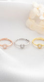 Baguette Zircon Ring - 925 Sterling Silver