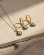 Notee Necklace Earrings Set - 925 Sterling Silver