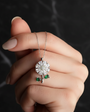 Rotating chamomile necklace - 925 sterling silver