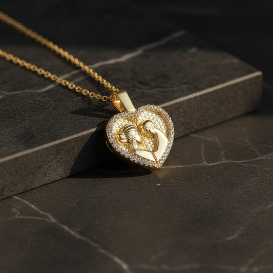 İsimli Anne Bebek Kolye – 925 Ayar Gümüş