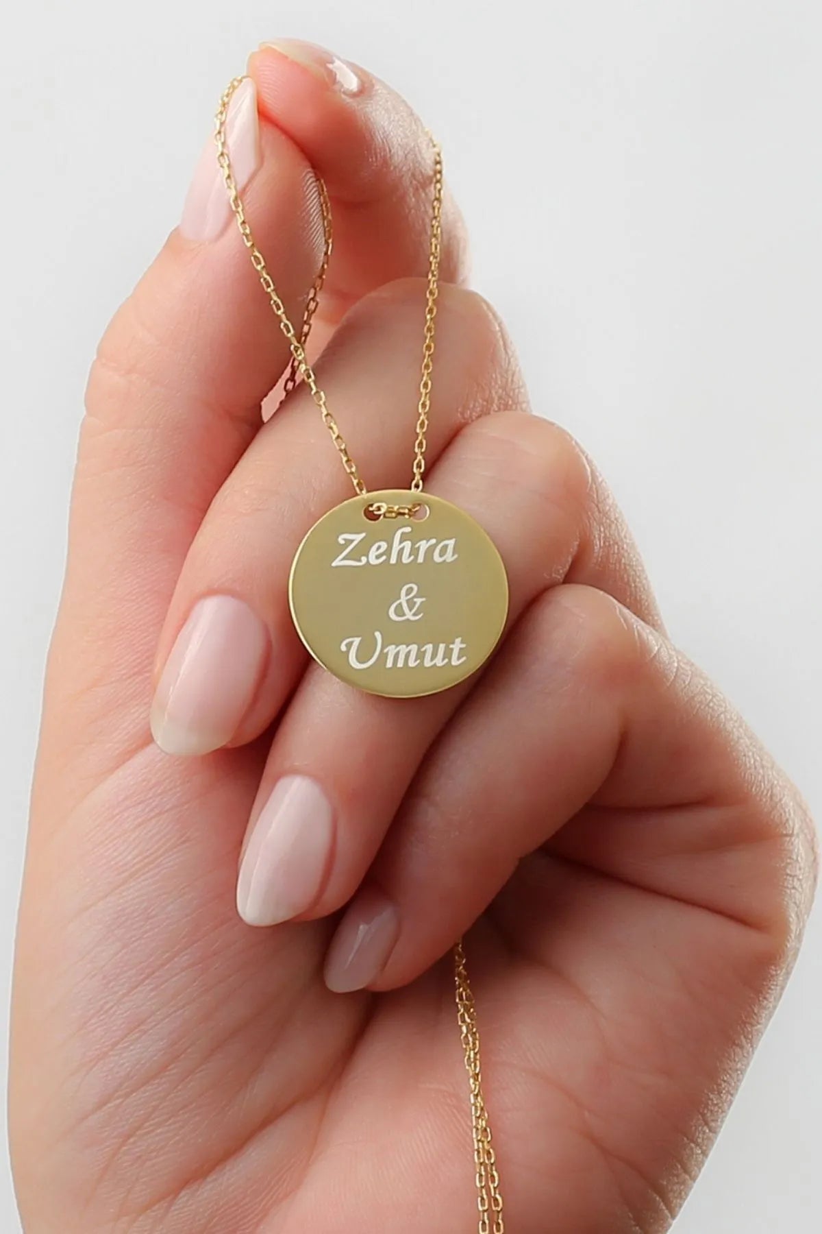 925 Ayar Gümüş Kişiye Özel İsimli Kolye