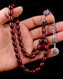 925 Sterling Silver Tassel Enamel Fire Amber
