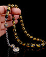 925 Sterling Silver Tassel Enamel Fire Amber Tripment-4