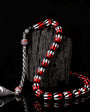 925 Sterling Silver Tassel Enamel Fire Amber Tripment-5