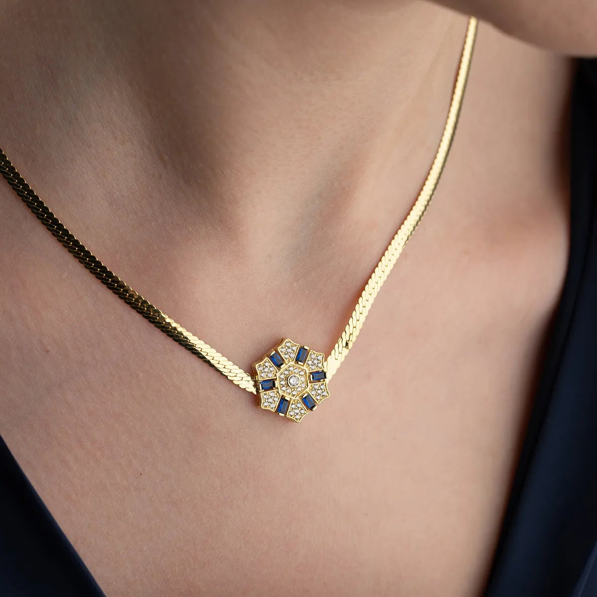 Şeyma 925 Sterling Silver Necklace -1
