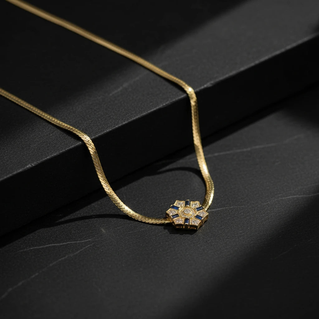Şeyma 925 Sterling Silver Necklace -1