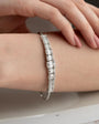 925 Sterling Silver Bagon Stone Bracelet