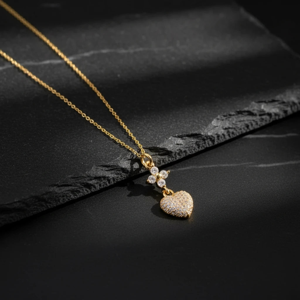 925 Sterling Silver Heart Necklace