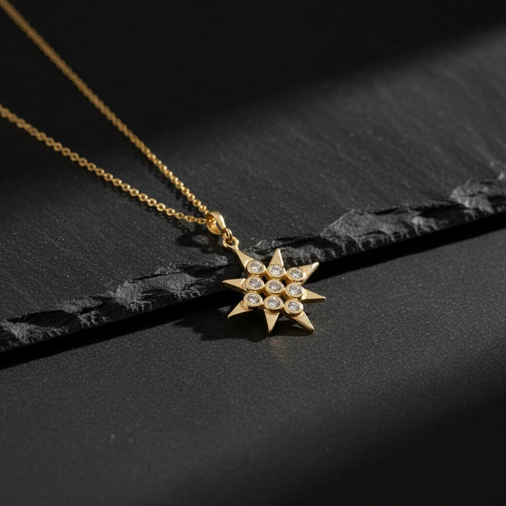 925 Sterling Silver Star Necklace