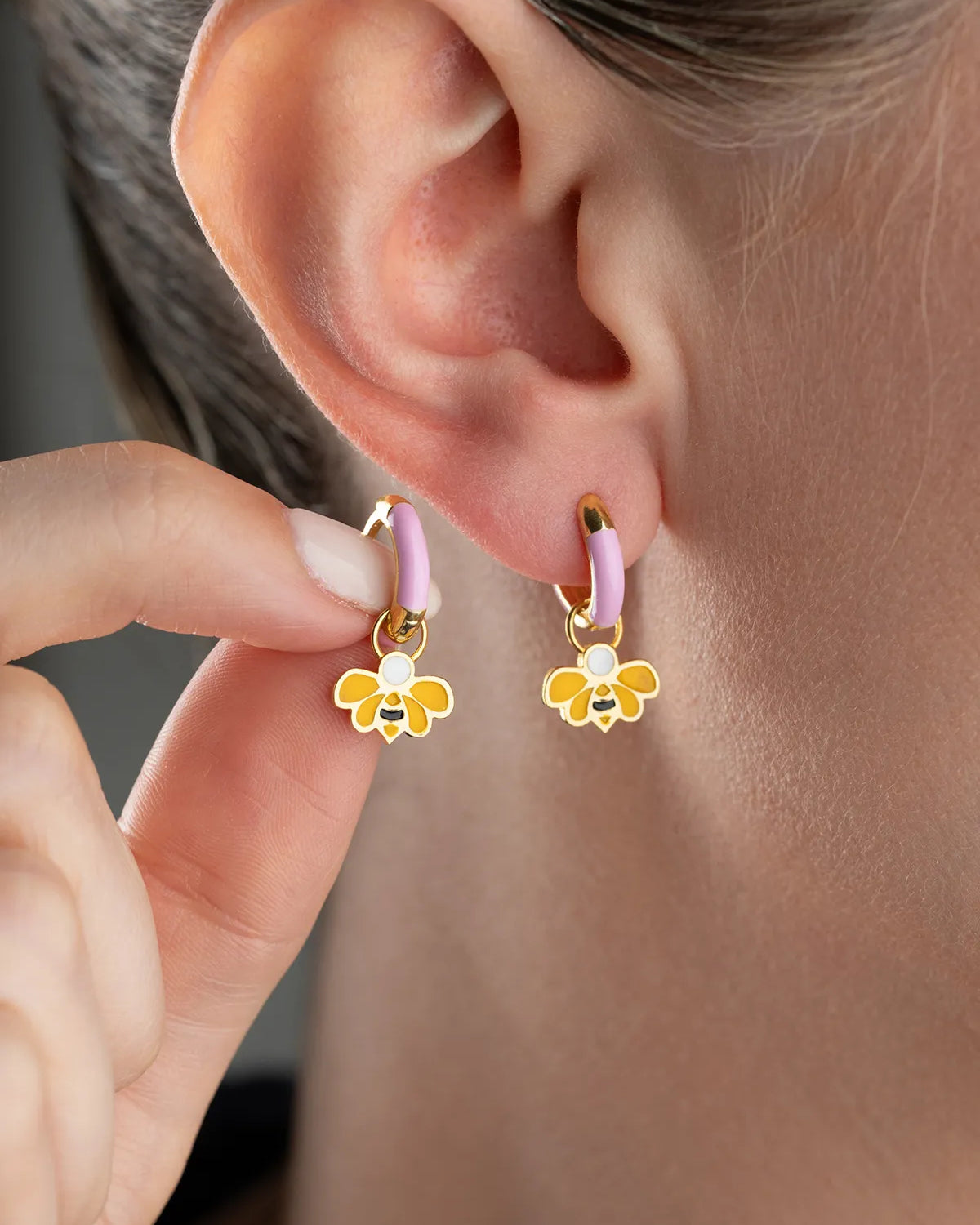 925 Silver Bee Kids Earrings