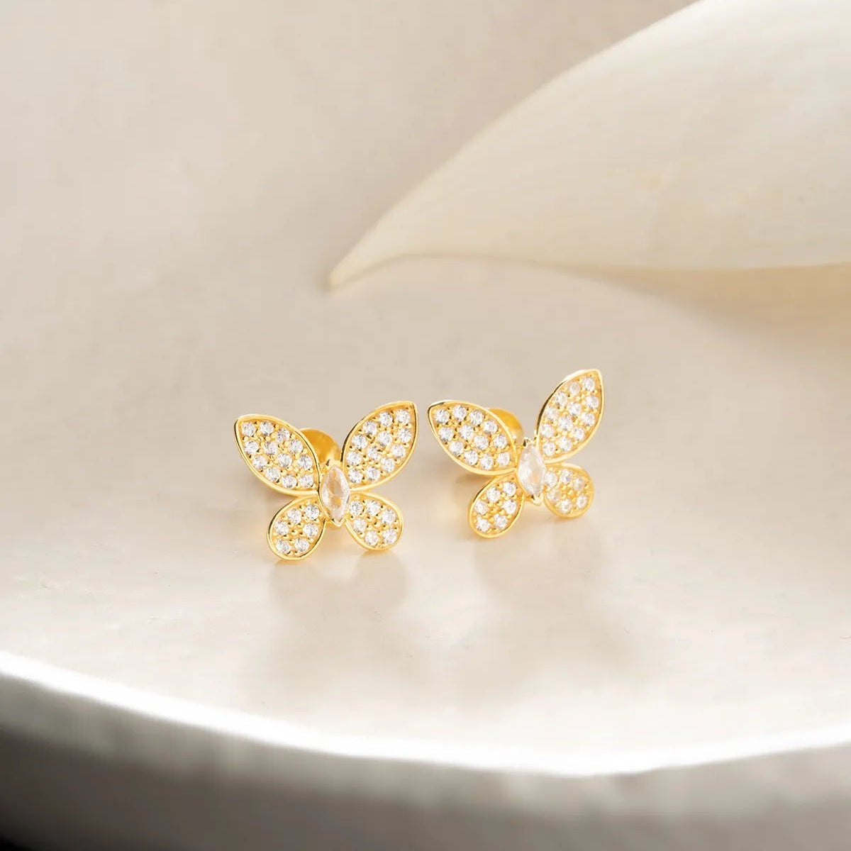 925 sterling silver butterfly earrings