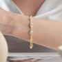 925 Bracelet en pierre en pierre en pierre zircon en pierre zircon